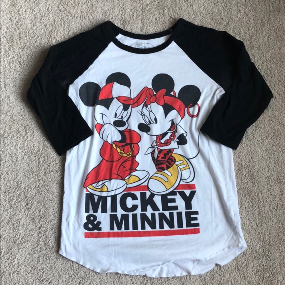 Disney Mickey And Minnie Mouse Graphic T-Shirt
